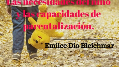 Las necesidades del niño y las capacidades de parentalización. Emilce Dio Bleichmar