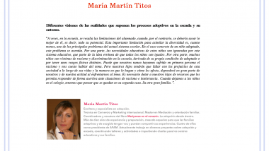 Charla.La familia adoptiva y la diversidad en el aula.María Martín Titos.