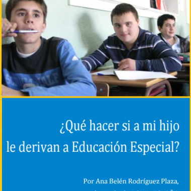 GUÍA ¿Qué hacer si a mi hijo le derivan a Educación Especial?