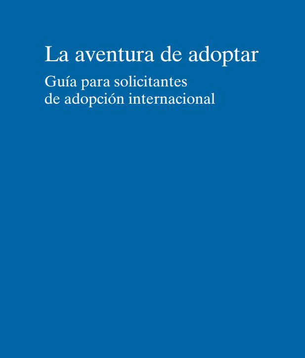 Guía solicitantes adopción internacional