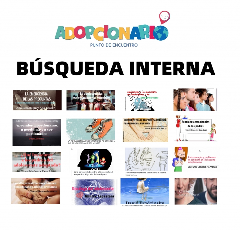ADOPCIONARIO. BÚSQUEDA INTERNA.