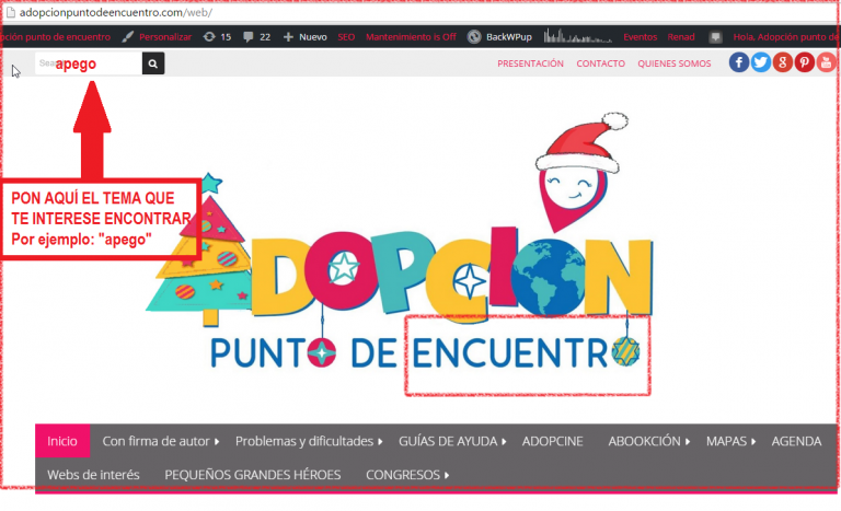 Navegar por la web.Buscar un tema