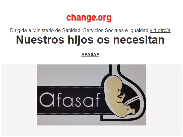 Ayuda con tu firma a las familias afectadas de SAF