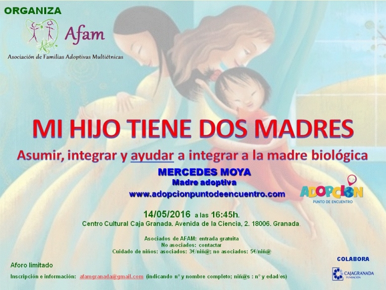 Charla Mi hijo tiene dos madres. Asumir, integrar y ayudar a integrar a la madre biológica.