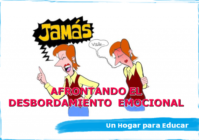 Afrontando el desbordamiento emocional. Infografía